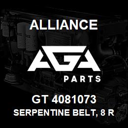 GT 4081073 Alliance SERPENTINE BELT, 8 RIB 1-3/32 X 108 IN. | AGA Parts