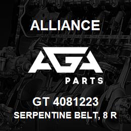 GT 4081223 Alliance SERPENTINE BELT, 8 RIB, 1-3/32 X 122-3/4 | AGA Parts