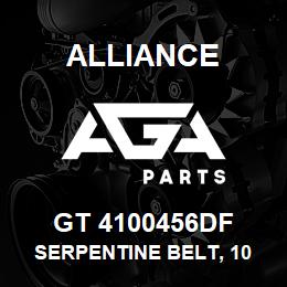 GT 4100456DF Alliance SERPENTINE BELT, 10 RIB, 1-3/8 X 46-1/8 | AGA Parts