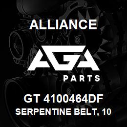 GT 4100464DF Alliance SERPENTINE BELT, 10 RIB, 1-3/8 X 47 IN. | AGA Parts