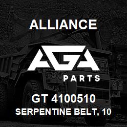 GT 4100510 Alliance SERPENTINE BELT, 10 RIB X 51 | AGA Parts