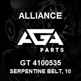 GT 4100535 Alliance SERPENTINE BELT, 10 RIB X 53.5 | AGA Parts