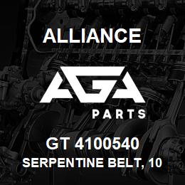 GT 4100540 Alliance SERPENTINE BELT, 10 RIB X 54 | AGA Parts