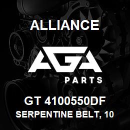 GT 4100550DF Alliance SERPENTINE BELT, 10 RIB, 1-3/8 X 56 IN. | AGA Parts