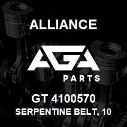 GT 4100570 Alliance SERPENTINE BELT, 10 RIB X 57 | AGA Parts