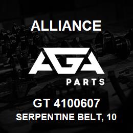 GT 4100607 Alliance SERPENTINE BELT, 10 RIB X 60.7 | AGA Parts