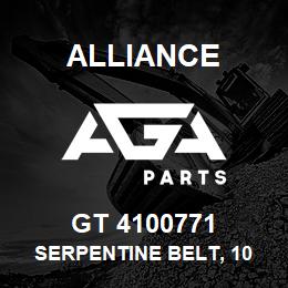 GT 4100771 Alliance SERPENTINE BELT, 10 RIB, 1-3/8 X 77-3/4 | AGA Parts