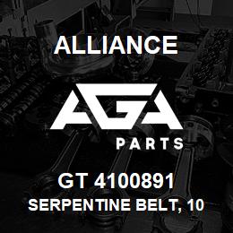 GT 4100891 Alliance SERPENTINE BELT, 10 RIB X 89.1 | AGA Parts