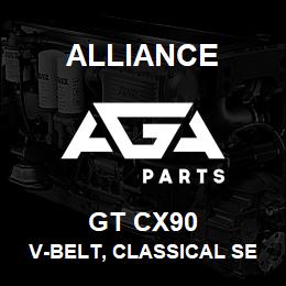 GT CX90 Alliance V-BELT, CLASSICAL SECTION MOLDED NOTCH, CX 7/8 X 94 IN. | AGA Parts