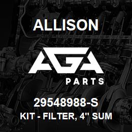 29548988-S Allison KIT - FILTER, 4" SUMP | AGA Parts