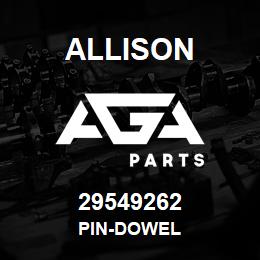 29549262 Allison PIN-DOWEL | AGA Parts