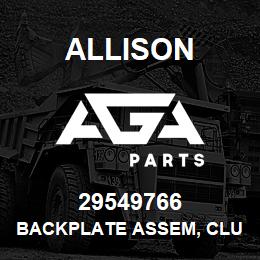 29549766 Allison BACKPLATE ASSEM, CLUTCH HD | AGA Parts