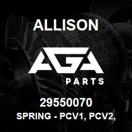 29550070 Allison SPRING - PCV1, PCV2, TCC | AGA Parts