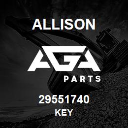 29551740 Allison KEY | AGA Parts