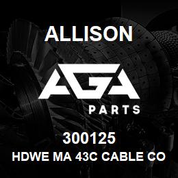 300125 Allison HDWE MA 43C CABLE CONN.KIT | AGA Parts