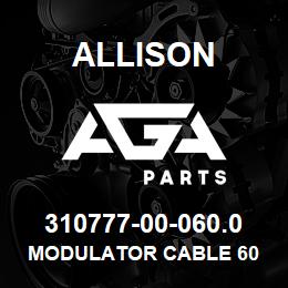 310777-00-060.0 Allison MODULATOR CABLE 60 | AGA Parts