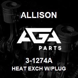 3-1274A Allison HEAT EXCH W/PLUG | AGA Parts