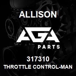 317310 Allison THROTTLE CONTROL-MANUAL-MORSE | AGA Parts