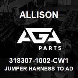 318307-1002-CW1 Allison JUMPER HARNESS TO ADAPT KONGSB | AGA Parts