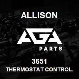 3651 Allison THERMOSTAT CONTROL, ADJUSTABLE | AGA Parts