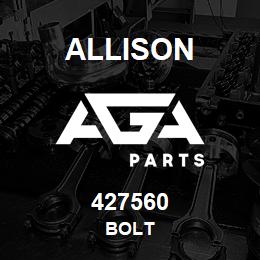 427560 Allison BOLT | AGA Parts