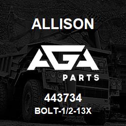 443734 Allison BOLT-1/2-13X | AGA Parts