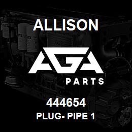 444654 Allison PLUG- PIPE 1 | AGA Parts