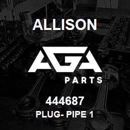 444687 Allison PLUG- PIPE 1 | AGA Parts