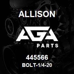 445566 Allison BOLT-1/4-20 | AGA Parts