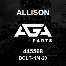 445568 Allison BOLT- 1/4-20 | AGA Parts