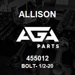 455012 Allison BOLT- 1/2-20 | AGA Parts