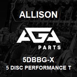 5DBBG-X Allison 5 DISC PERFORMANCE TC, BILLET COVER AND STATOR (1.69:1) (G) | AGA Parts