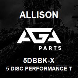 5DBBK-X Allison 5 DISC PERFORMANCE TC, BILLET COVER AND STATOR (1.65:1) (K) | AGA Parts