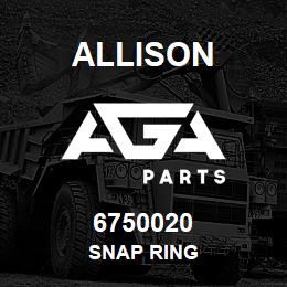 6750020 Allison SNAP RING | AGA Parts