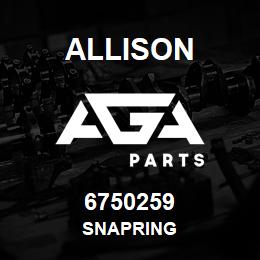 6750259 Allison SNAPRING | AGA Parts