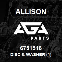 6751516 Allison DISC & WASHER (1) | AGA Parts