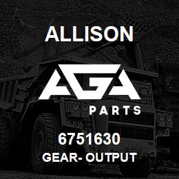 6751630 Allison GEAR- OUTPUT | AGA Parts