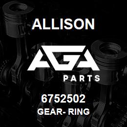 6752502 Allison GEAR- RING | AGA Parts