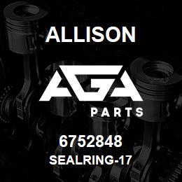 6752848 Allison SEALRING-17 | AGA Parts