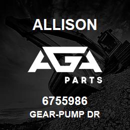 6755986 Allison GEAR-PUMP DR | AGA Parts