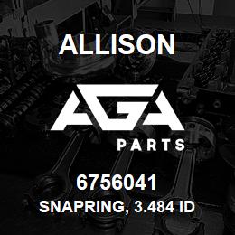 6756041 Allison SNAPRING, 3.484 ID | AGA Parts