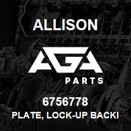 6756778 Allison PLATE, LOCK-UP BACKING- MT | AGA Parts