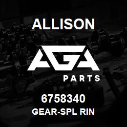 6758340 Allison GEAR-SPL RIN | AGA Parts