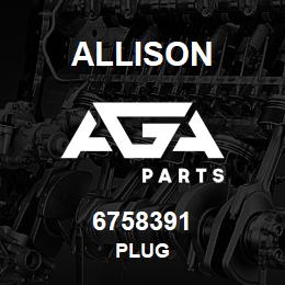 6758391 Allison PLUG | AGA Parts