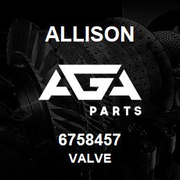 6758457 Allison VALVE | AGA Parts