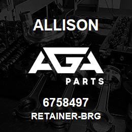 6758497 Allison RETAINER-BRG | AGA Parts