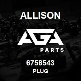 6758543 Allison PLUG | AGA Parts