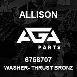 6758707 Allison WASHER- THRUST BRONZE | AGA Parts