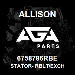 6758786RBE Allison STATOR- RBLT/EXCH | AGA Parts