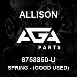 6758850-U Allison SPRING - (GOOD USED) | AGA Parts